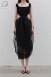 SWAYING/KNIT European Root Rotating Skirt SW23SS2L16 Black